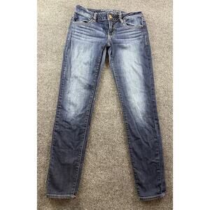 American Eagle Jegging Jeans Super Stretch Women’s Size 4 Faded Wash